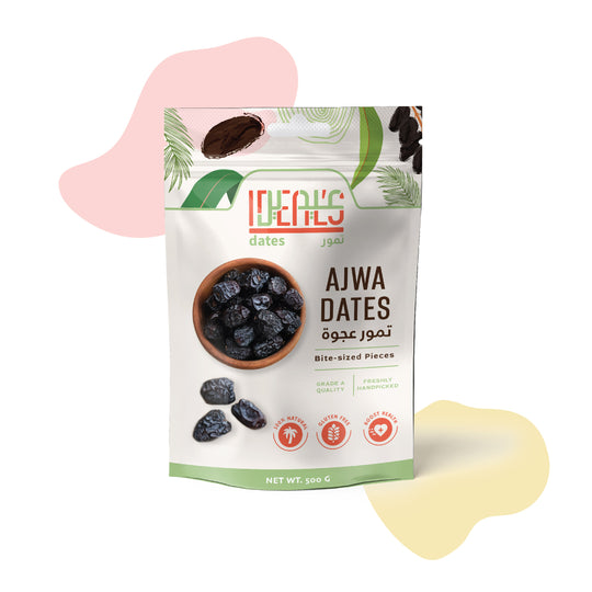 Ajwa Premium Date (Stand-Up Pouches) 250G - Ideal's Souq