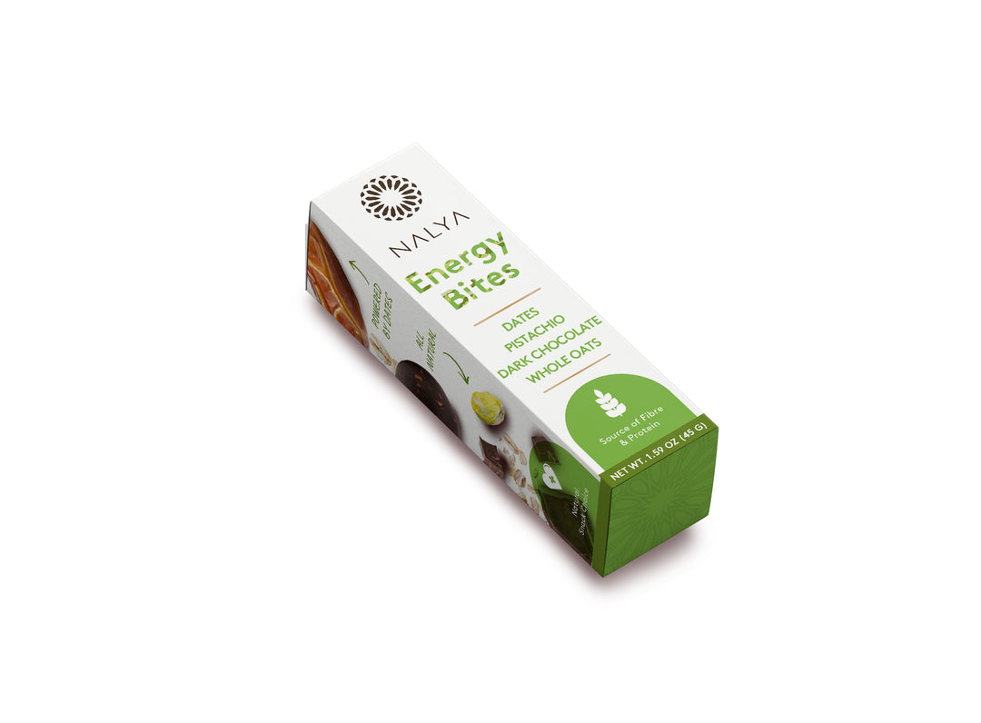 Energy Bites with Pistachio + Dark Chocolate