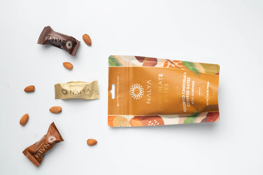 Assorted Chocolate Covered Dates with Almonds
