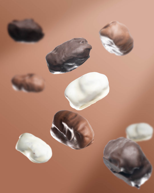 Assorted Chocolate Covered Dates with Almonds