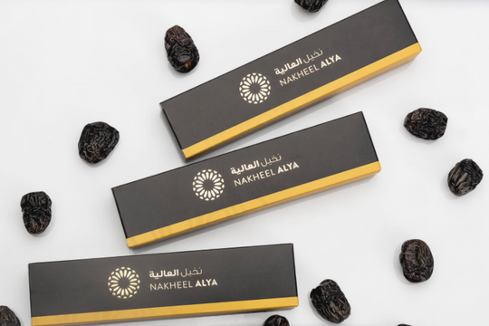 Ajwa Wrapped Dates Luxury Collection | 12 packs of 7 dates | Ideal's Souq Singapore Supplier